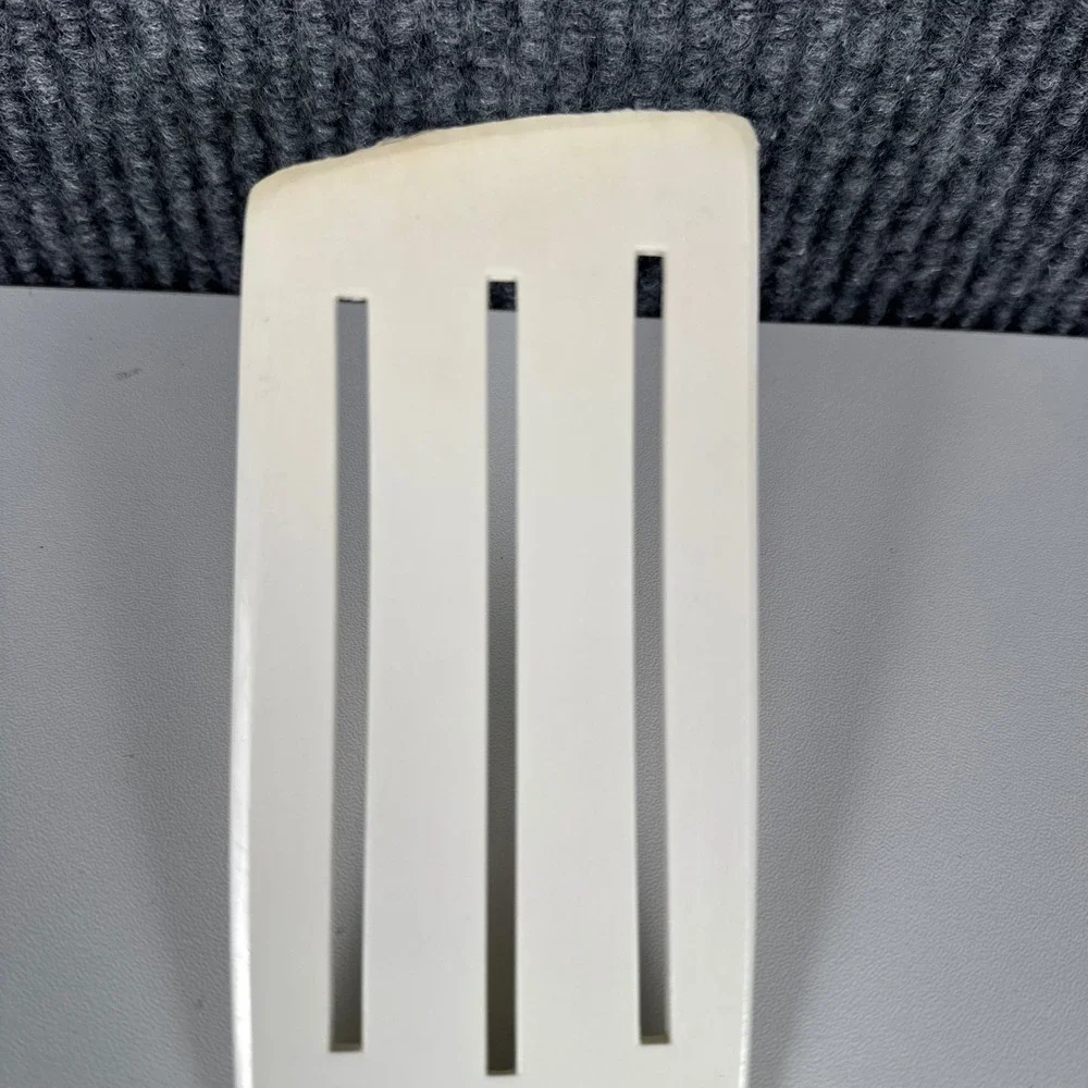 Vintage Foley Slotted Nylon Spatula Off-White Angled Kitchen Utensil USA Made